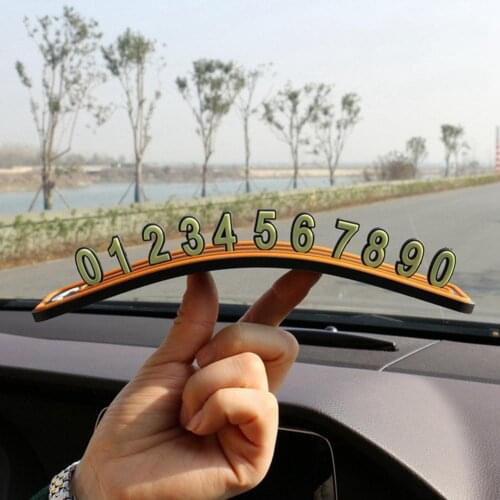 Car Temporary Parking Card Phone Number Plate Simple Automobile Accessories Car-styling Telephone Number Car Parking Stop NO