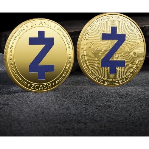 Digital Virtual Coin DASH coin ZCASH coin Color Printing Three-dimensional Gold Coin Commemorative Coin Medal Collection Gifts