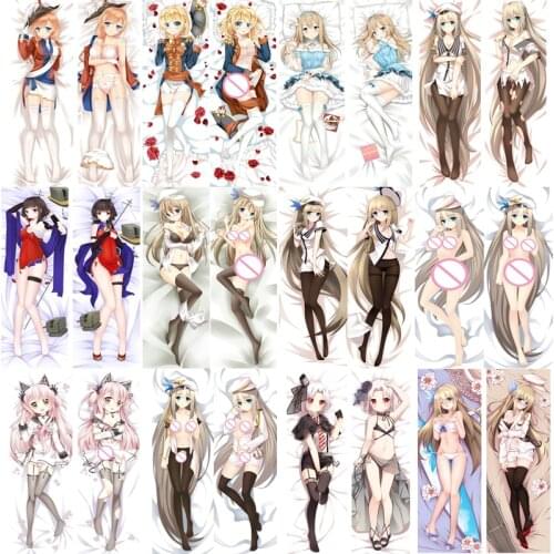 Coscase Warship Girls Japanese Anime Lexington Vittorio Tirpitz Saratoga Hugging Body Pillowcase Dakimakura Pillow Cover Case