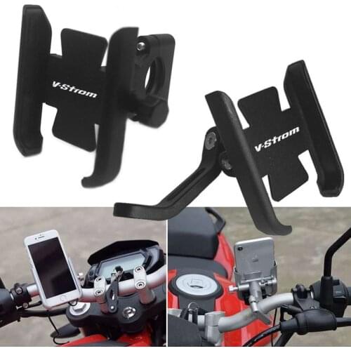For SUZUKI VSTROM DL 250 650 1000 V-Strom 650/XT 1000/XT Phone Holder Motorcycle Accessories Handlebar Mobile GPS Stand Bracket