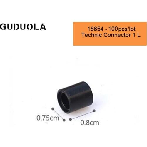 Guduola Parts 18654 Connector 1 L Building Block MOC Part Connector Accessories Assembly Educational Toys 100PCS/lot