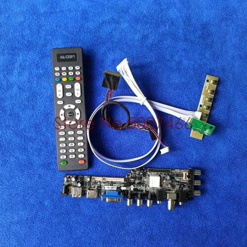 For LTN101NT06-001/203/B01/W01 LVDS 40-Pin DVB digital VGA USB AV TV 3663 panel universal 1024*600 LCD Controller board Kit