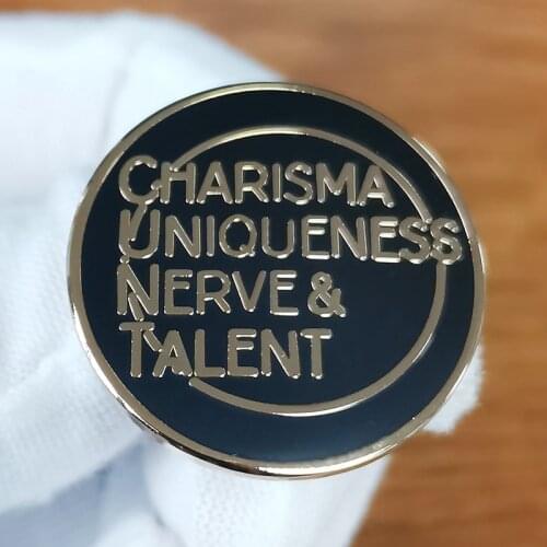 Charisma Uniqueness Nerve & Talent Enamel Pin Ru Pauls Drag Race Queen LGBT accessory