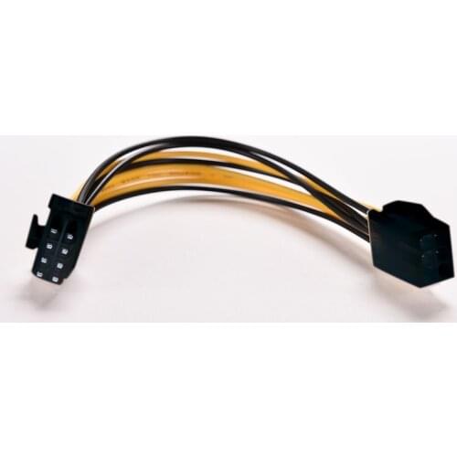 Converter Cable CPU Video Graphics Card 6Pin to 8Pin PCIE Power Cable JETTING New 6 Pin Feamle to 8 Pin Male PCI Express Power