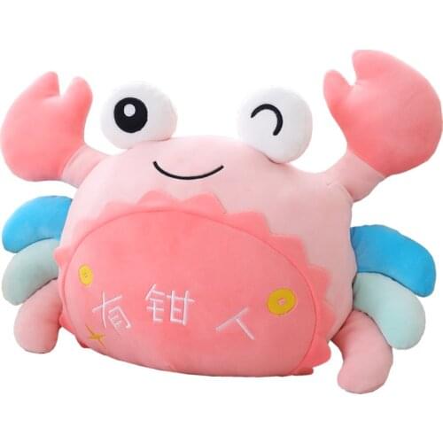 Colorful Crab Stuffed Animals Toys Cute Crab Plush Toy for Girls Cushions Pillows Soft Creative Dolls Cartoon Ocean Good Quality