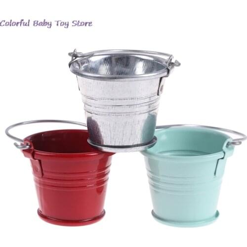 1/12 Scale Dollhouse Miniature Kitchen Garden Water Bucket Pail Furniture Decoration Accessory