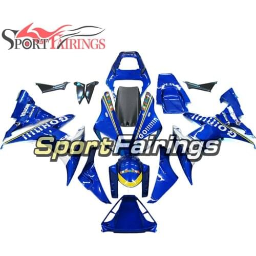 Complete Fairing Kit For Yamaha YZF1000 R1 02 03 YZF-R1 2002 2003 ABS Plastic Motorcycle Fairings Cowling Gloss Blue Yellow Hull