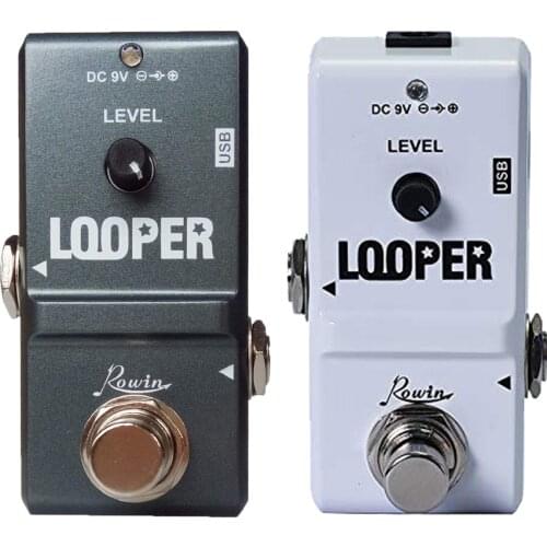 Rowin Tiny Looper Electric Guitar Effect Pedal 10 Minutes of Looping Unlimited Overdubs Guitar Pedal Guitar Accessories