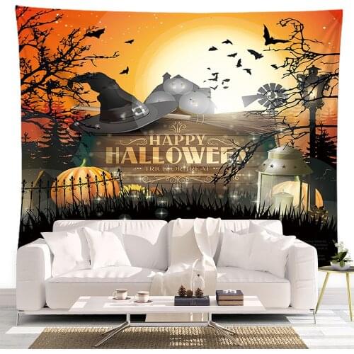 SepYue Halloween Tapestry Psychedelic Tapestry Wall Hanging Bohemian Decoration for Home Printed Tapestry