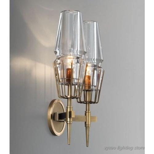 Modern Led Wall Lamps Crystal Iron Mounted Wall Light Living Room Indoor Home Decor Light Fixtures Restaurant Corridor Walllight