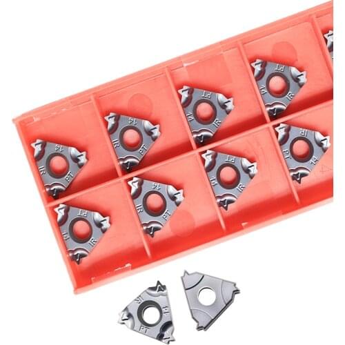 16IRM 14 BSPT 10pcs Carbide Inserts 16ER 16IR 14 BSPT Plate High Quality CNC Threaded Blade Lathe Cutter Tool Turning Tools