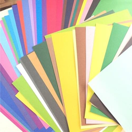 50colors/pack Packing Paper Multicolor Solid Color DIY Card Children Scrapbook Papers Origami Paper Handmade Craft Wrapping Gift