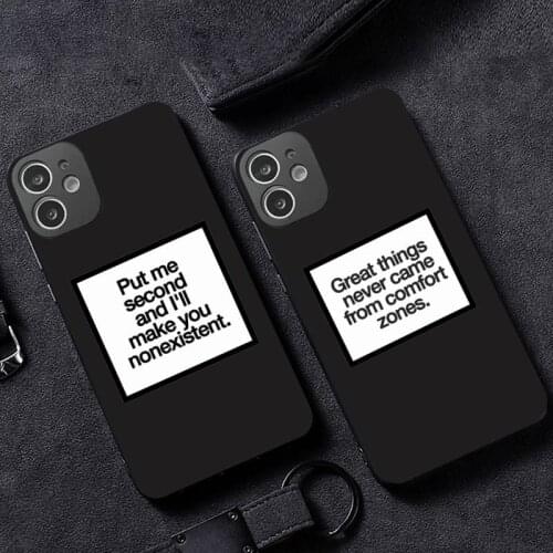 Positive Good Vibe Happy Trust Funny Phone Case for iPhone 12 11 mini pro XS MAX XR 8 7 6 6S Plus X 5S SE 2020