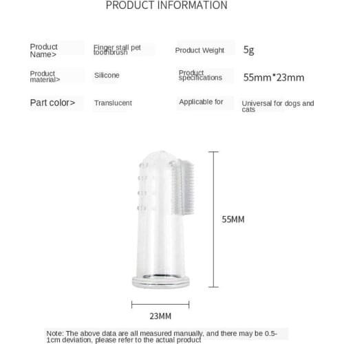 Pets Finger Toothbrush for Dog Cat Baby Hygiene Brushes Pet Supplies