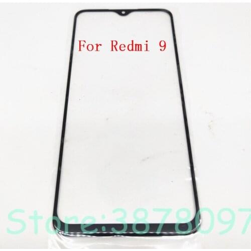 10Pcs/Lot New 6.53 inches For Xiaomi Redmi 9 9A 9C Front Touch Screen Glass Outer Lens Replacement