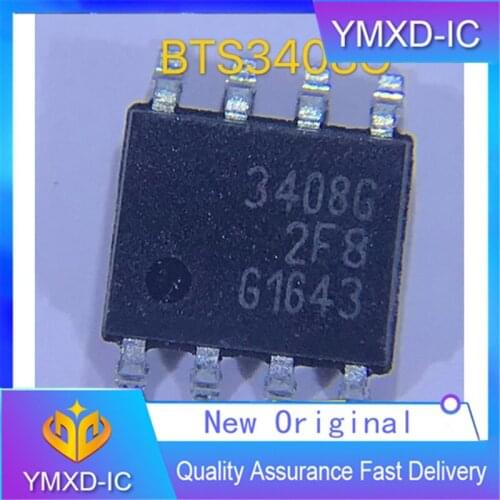10Pcs/Lot New Original 3408G Patch Sop8 Feet Imported Intelligent Low Side Power Switch Chip Bts3408g