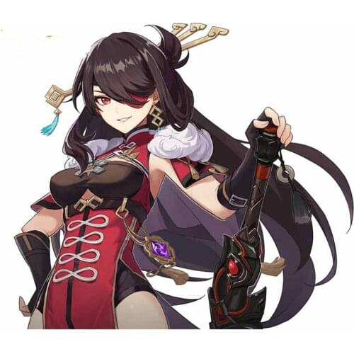 13cm x 8cm Anime girl for Genshin Impact Fashion Car Decal Personality Creative Stickers Scratch-proof Sticker SUV Decoration