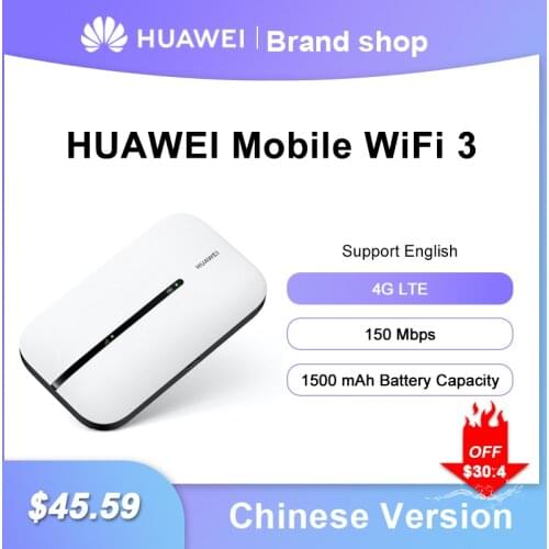 2020 Newest Huawei 4G Router Mobile WIFI 3 E5576-855 Unlock Huawei 4G LTE packet access mobile hotspot wireless modem E5576-320
