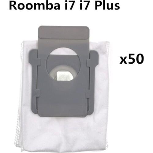 50pcs Washable Accessories Replacement Dust bag For irobot Roomba i7 i7 Plus + i7P E5 E6 Roombai7 Robot Vacuum Cleaner Part Kits