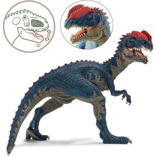 Inch Dilophosaurus Dinosaur Double Crested Lizard PVC Action Figure Realistic Designs Highly Detailed In Nice