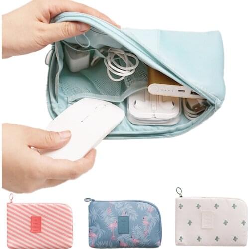 Travel Accessory Cable Bag Portable Digital USB Electronic Organizer Gadget Case Travel Cellphone Charge Mobile Charger Holder