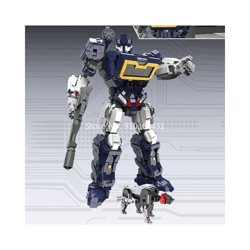Fast shipping New Building Blocks Movie Action Figure Soundwave Warrior Transformation Mecha Robot Model Collection Robot