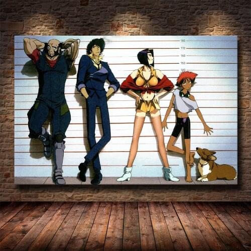 Classic Anime TV Series Movie Cowboy Bebop HD Print Canvas Painting Poster Living Room Bedroom Decoration Painting