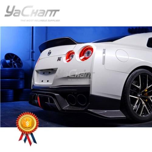 Carbon Fiber Trunk Lid Wing Fit For 2008-2020 R35 GTR CBA DBA EBA YC DESIGN Style Rear Spoiler Wing