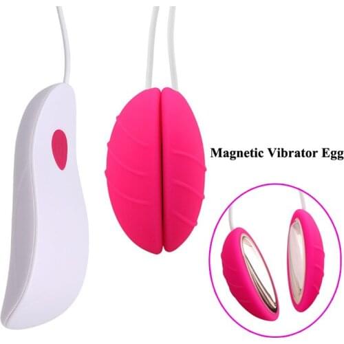 Magnetic Dual Vibrating Jump Egg Massager G-spot Clitoris Nipple Orgasm Stimulator Vibrator Eggs Adult Sex Products for Women A3