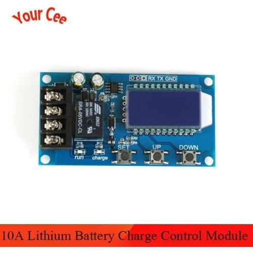 6-60v 10A Lithium Battery Charge Control Module Controller Protection Board with Overcharge Protection Switch XY-L10A