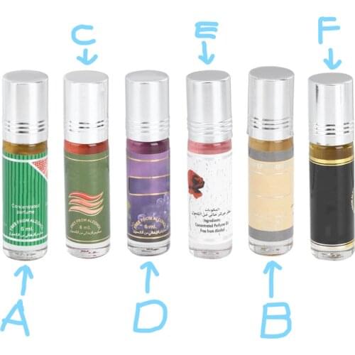 6ML Muslim Perfume Alcohol-Free Plant Extracts Gift Religious Islamic Supplies Essential Oils for Aromatherapy As Gifts