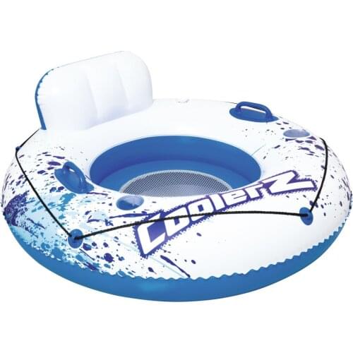 Inflatable PVC Recliner Water Chair Inflatable Floating Bed Floating Row of Mesh Cloth Swimming Ring Bottom Water Permeable