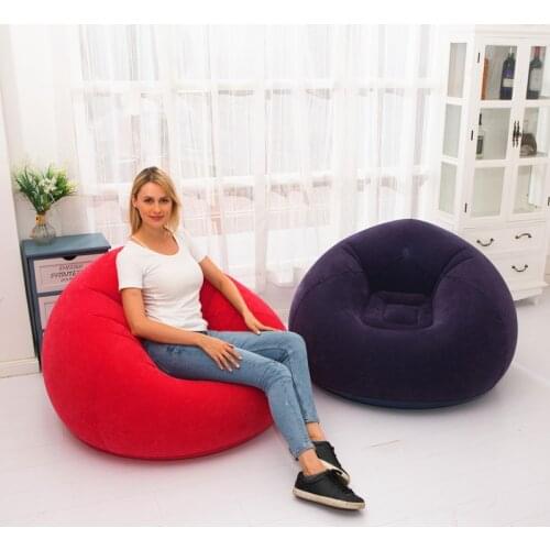 Indoor and Outdoor Dual-use Inflatable Sofa Small Apartment Home Single Sofa Leisure and Entertainment Two-color Stool Tatami