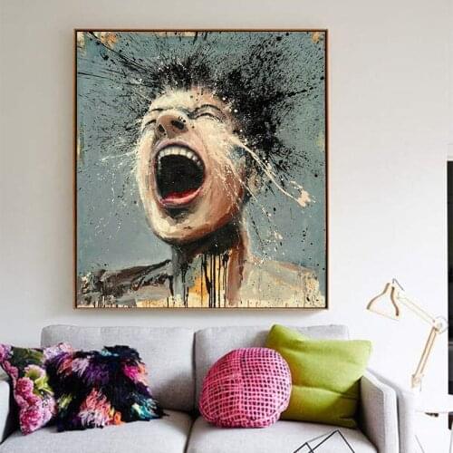 Canvas Printings Wall Abstract character art Posters Artists That Paint Emotions Picture Painting For Bedding Room