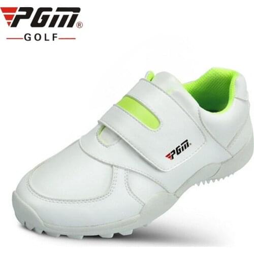 2020 Pgm Golf Shoes Boys Anti-slip Lightweight Training Shoes Girls Breathable Hook Loop Sneakers Kids Outdoor Shoes AA20176