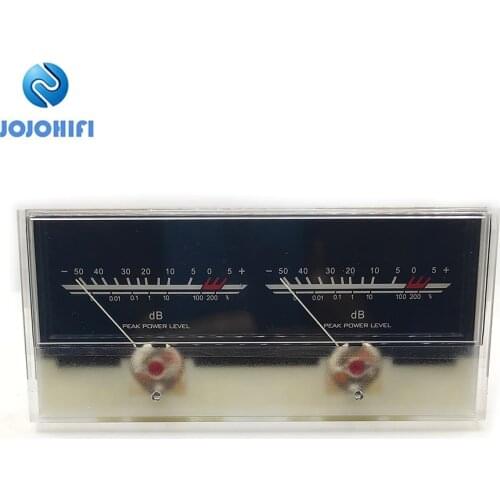 P-59WTC High-precision VU Meter Head Power Discharge Flat Table Front level DB Sound Pressure Audio Power Meter with backlight