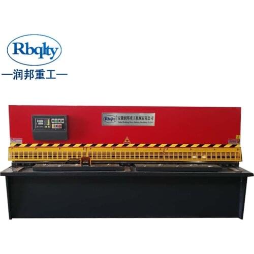 Qc12k sheet metal cutting machine 4mm plate cutter small guillotine metal cutting machine