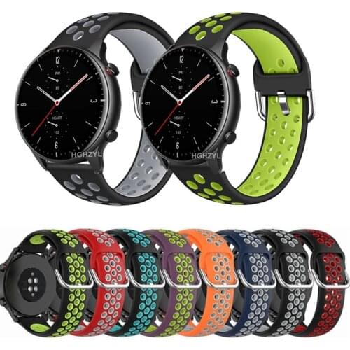 For Huami Amazfit GTR2 2e GTR 47mm Stratos 3 2 Pace Strap Silicone Watchband Watch Band Replacement Bracelet Wristband