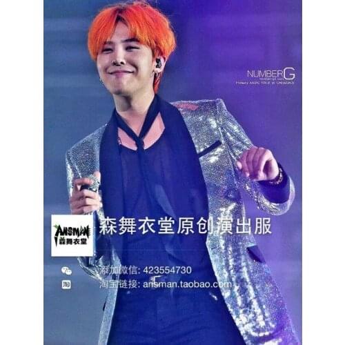 S-5xl Mens New Fashion Slim Dj Singer Concert White Sequins Bright Long Suit Costumes Clothing Men Bar Jackets