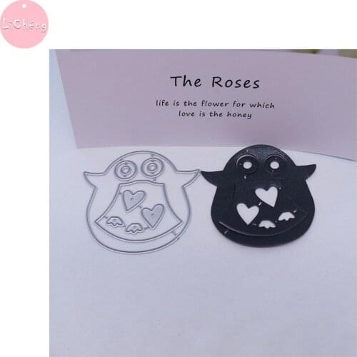 Cute Penguin Metal Cutting Dies DIY Scrapbooking Album Cards Making Crafts Embossing Folders Stencil Stamps Slimline Dies