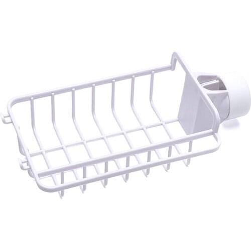 Drain Rack Holder Storage Organizer Drying Shelf for Kitchen Sink Faucet Sponge Soap Cloth ALI88