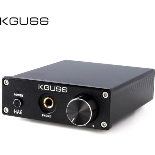 KGUSS HA6 TPA3116D2 NE5532 MINI HIFI High Power Audio Amplifier with Headphone Output AMP 50W*2 Amplificador Classe D