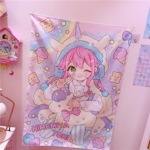 1PC Lovely Wall Hanging Blanket Wall Carpet Home Decoration Multifunction Mat