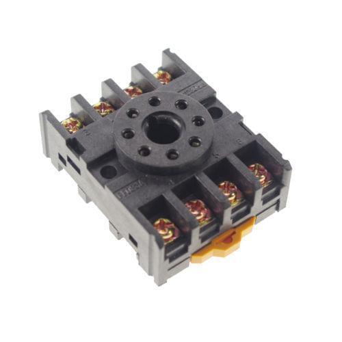 10 Pieces 8-Pin PF083A Relay Base Socket For AH3-3 ST3PF DH48S-S DH48S DH48J