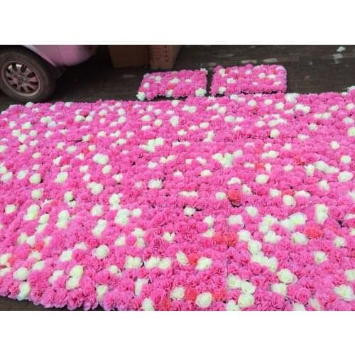 10pcs/lot Pink wedding flower Artificial silk rose flower wall wedding background lawn/pillar flower wedding supply