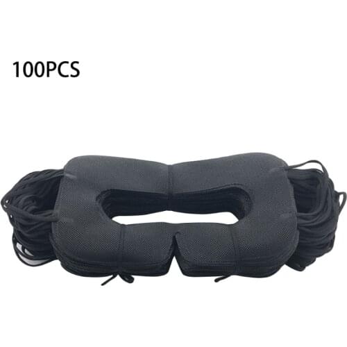 100 Pcs Hygiene VR Mask Pad Black Disposable Eye mask for Vive 3D Virtual Realit 77HA