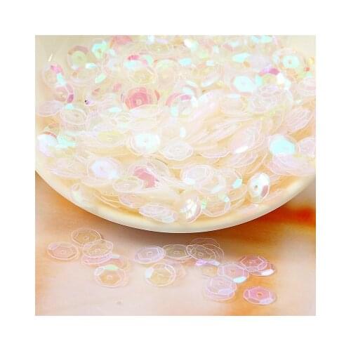 30g Multi Size 3-10mm AB Brilliant Transparent Color Cup loose sequins Paillettes sewing Wedding craft,Women Garment Accessories