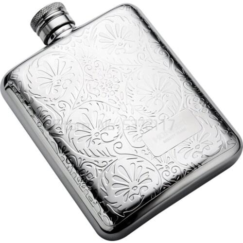 304 stainless steel small hip flask white wine outdoor portable metal German wine 6oz mini portable