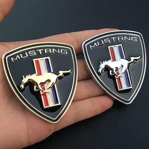 3D Metal Car Stickers Trunk Emblem Badge Decal for Ford Mustang Shelby Mondeo MK GT 350 500 Cobra Focus 2 3 F-150 Fiesta Kuga