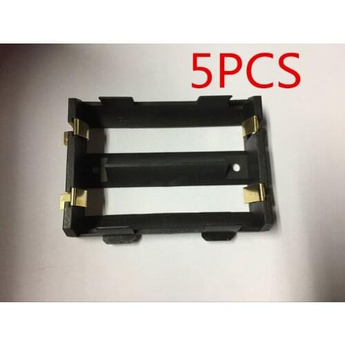 5Pcs/lot High Quality 2 X 26650 Battery Holder SMD With Bronze Pins 26650 Battery Storage Box TBH-26650-2C-SMT